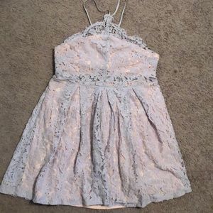Misguided lilac lace mini dress size 10